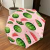 1PC Watermelon Heart Automatic Open/Close Umbrella Compact Folding Umbrella with 8-Rib Shaft Lightweight Esign, Highquality Fabric1200A