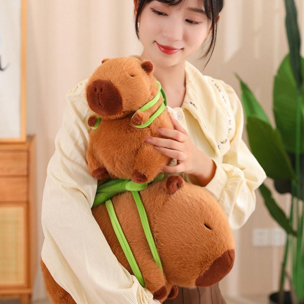 Comfortable Capybara Plush Toy Cotton Birthday Capybara Toy Simplicity Happy Birthday Doll