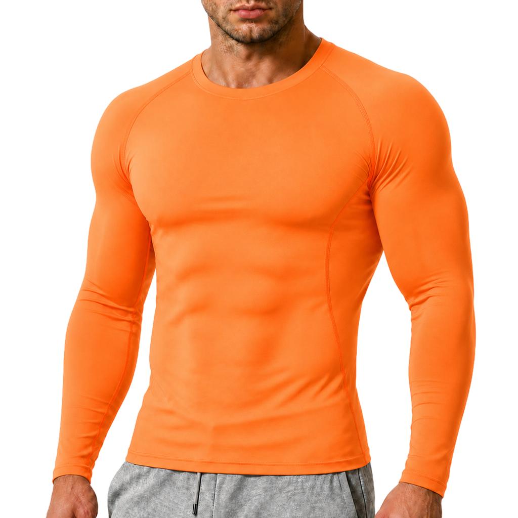 Men's Compression Long Sleeve Shirt for Training, Running and Workout - Wicking, Quick Dry, High Stretch Athletic Top