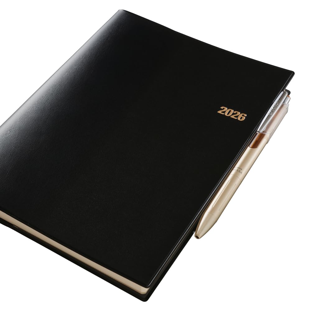 NOLTY April A5 9607 Planner, 2026, Start, Weekly, Black,