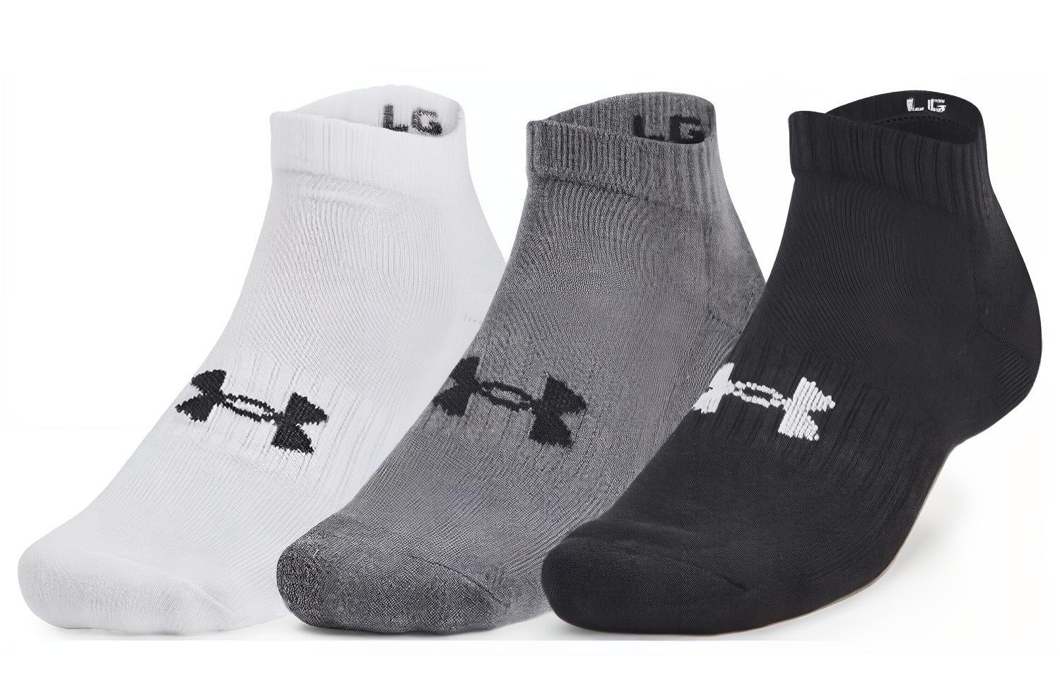 Under Armour Ankle Socks Unisex 3 Pack 1361574-003 L