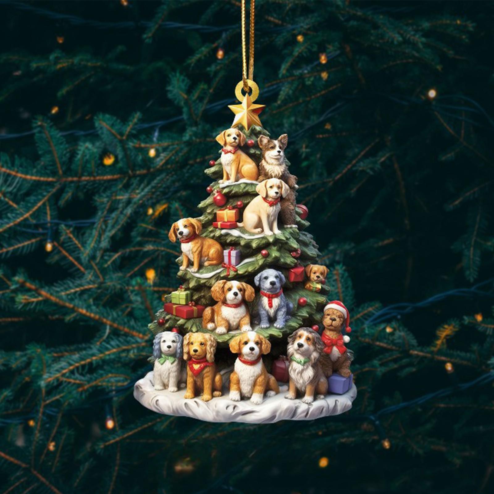 Подвеска в виде собачки на рождественскую елку — фото 3