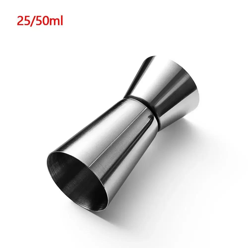 New Cocktail Shaker PP Measure Cup 20/40cc 10/20cc Double Shot Stackable Large Capacity Jigger Short Measuring Jugs