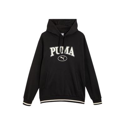 Puma Squad Hoodie Fleece Letter Print Knit Hooded Sweatshirt Men Hoodies Black 678401-51