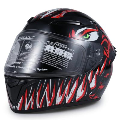 Kask motocyklowy Full Face Street Bike dla mężczyzn i kobiet, unisex, dobra oddychalność i bezpieczeństwo
