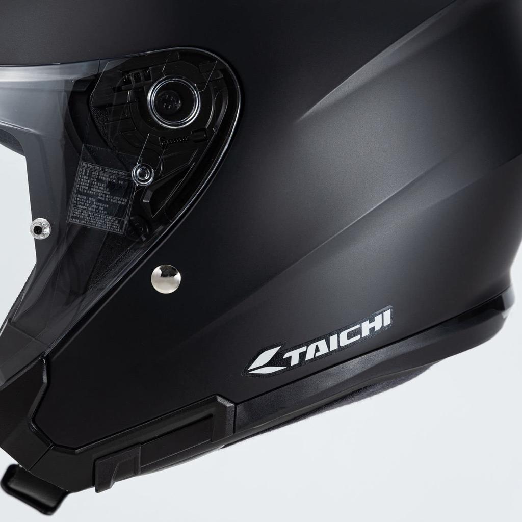 RS TAICHI Motorcycle Sticker Black/Silver Size: 5.5 x 3.0 inches (140 x 75 mm) RSW034