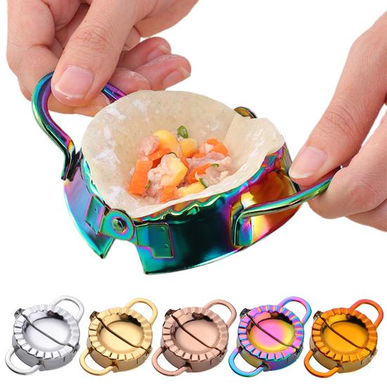 Stainless Steel Dumpling Maker Press Ravioli Pie Mold Curly Tortillas Sealer Kitchen Cooking Accessory