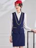 2026 Women's Professional Vest Suit - Spring/Summer New Style: Elegant Receptionist & Flight Attendant Workwear
