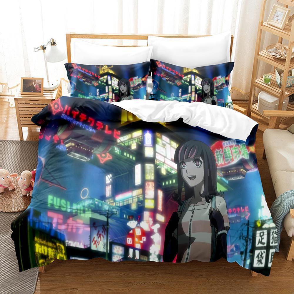 Akudama Drive Bedding Set Single Twin Full Queen King Size Bed Set Adult Kid Bedroom Duvet cover Sets 3D Anime Bed Sheet Set