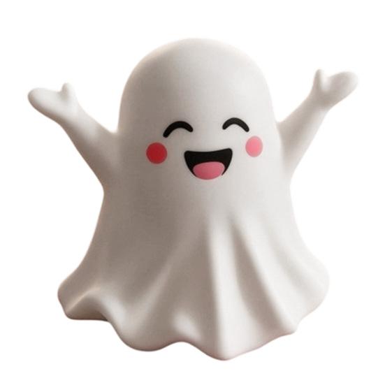 Halloween Party Supplies Ghost Pen Holder, Cute Mini Figurine Desk Decor, Funny Novelty Office Decor Pencil Stand Ornament, Creative Organizer