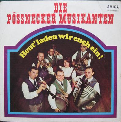 LP Record PÖßNECKER MUSIKANTEN - Heut' Laden Wir Euch Ein! 855166 AMIGA 1971 Germany Folk Used