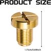 Radiator Coolant Expansion Tank Bleeder Screw with Rubber O-Ring, Coolant Air Bleeder Screw Replacement OEM 17111712788 Brass Radiator Drain Plug