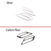 For BMW X1 F48 - ABS Carbon Fiber/Silver Car Front Fog Light Bumper Side Decorative Frame Trim Car Exterior Accessories