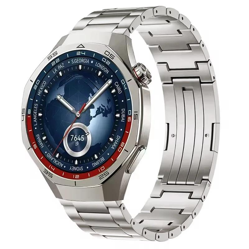 Titanium Band For Huawei Watch GT5 46mm gt 5 4 3 Pro 46MM 2e Metal Bracelet for Samsung Galaxy Gear S3 3 45mm Men Strap Correa