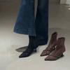 Vintage Women Ankle Boots Fashion Pointed Toe Thin High Heels Shoes Party Prom Elastic Slim Botas Para Mujer 2026 New