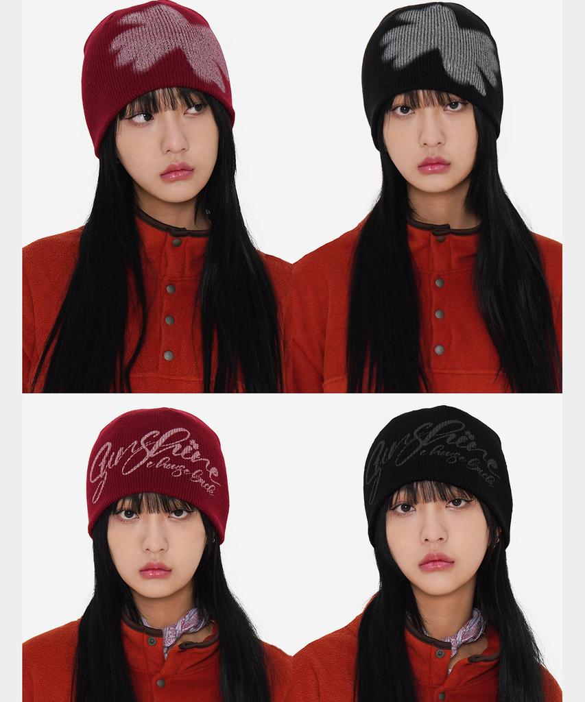 Ebeulisi Snowflake Logo Beanie (Black)