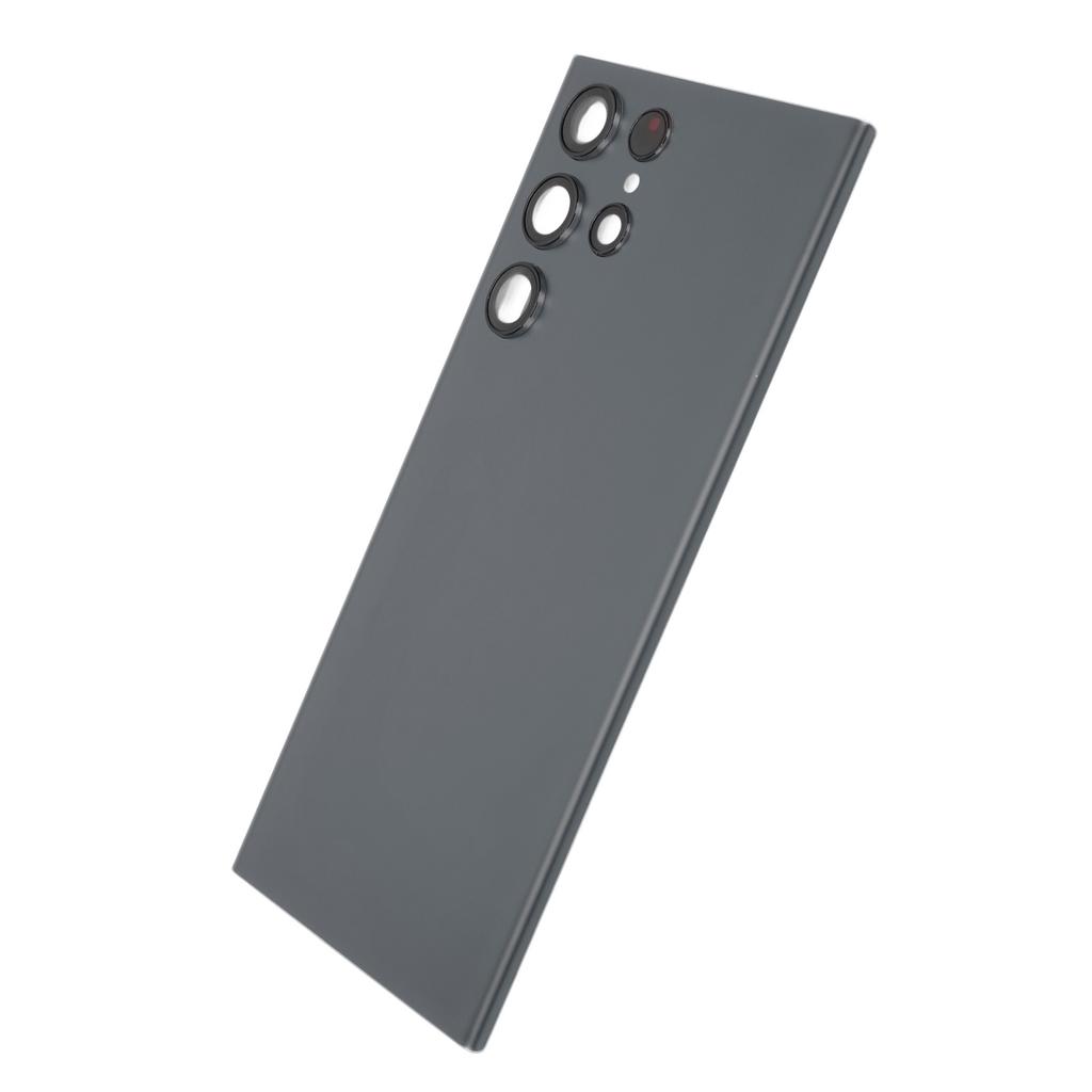 Back Glass Cover Waterproof Housing Door with Camera Glass Lens and Tape Parts Replacement For Samsung Galaxy S22 Ultra