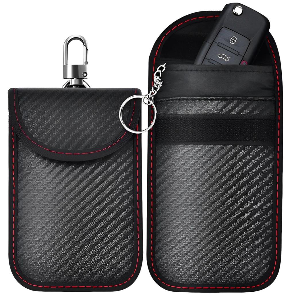 fogman Relay Attack Prevention Key Case, Radio Wave Blocking, Anti-Theft, Smart Key Case, Set of 2