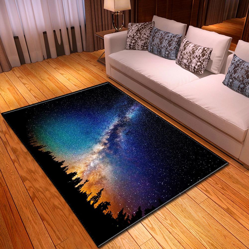 Simple Starry Sky Living Room Carpet Bedroom Dining Room Floor Mat Pattern Size
