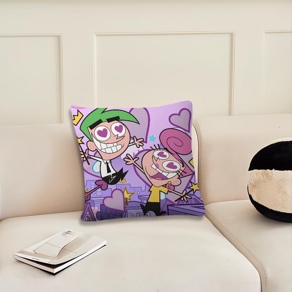 Cute Cartoon The F-Fairly O-OddParents cushion cover Living Room Headboard Office Bedroom Cushion Sofa Nap Time Pillow Case