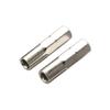 2Pcs 6.35mm 1/4" Insert Bit Adapter to 4mm Hex Shank Screwdriver Tool Bit Socket Magnetic Adapters Holder Converters