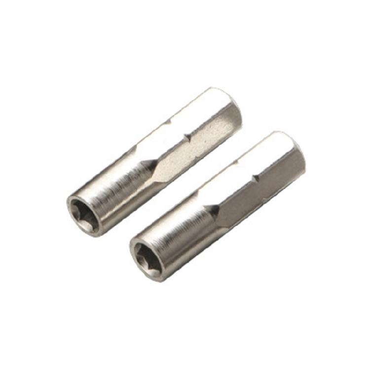 2Pcs 6.35mm 1/4" Insert Bit Adapter to 4mm Hex Shank Screwdriver Tool Bit Socket Magnetic Adapters Holder Converters