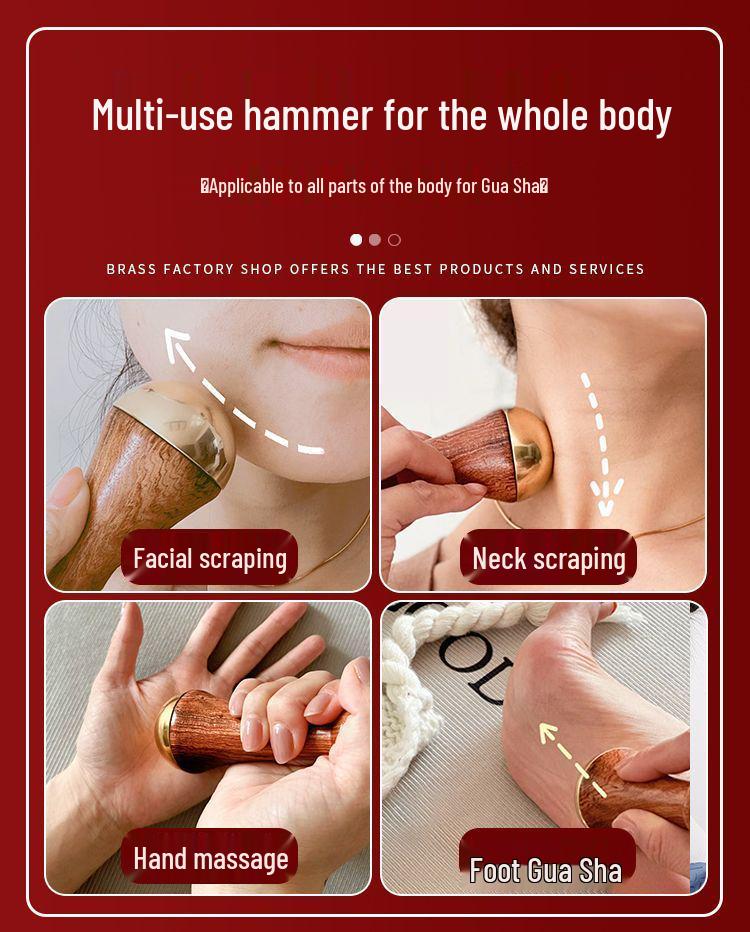 Universal Handheld Massage Hammer for Face, Neck, Back, Legs, and Soles