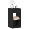 VidaXL Bedside Tables with Drawer 2 Pcs Black Oak 35x34x66.5 Cm, Side Table, Bedside Cabinet, Side Table for the 858716