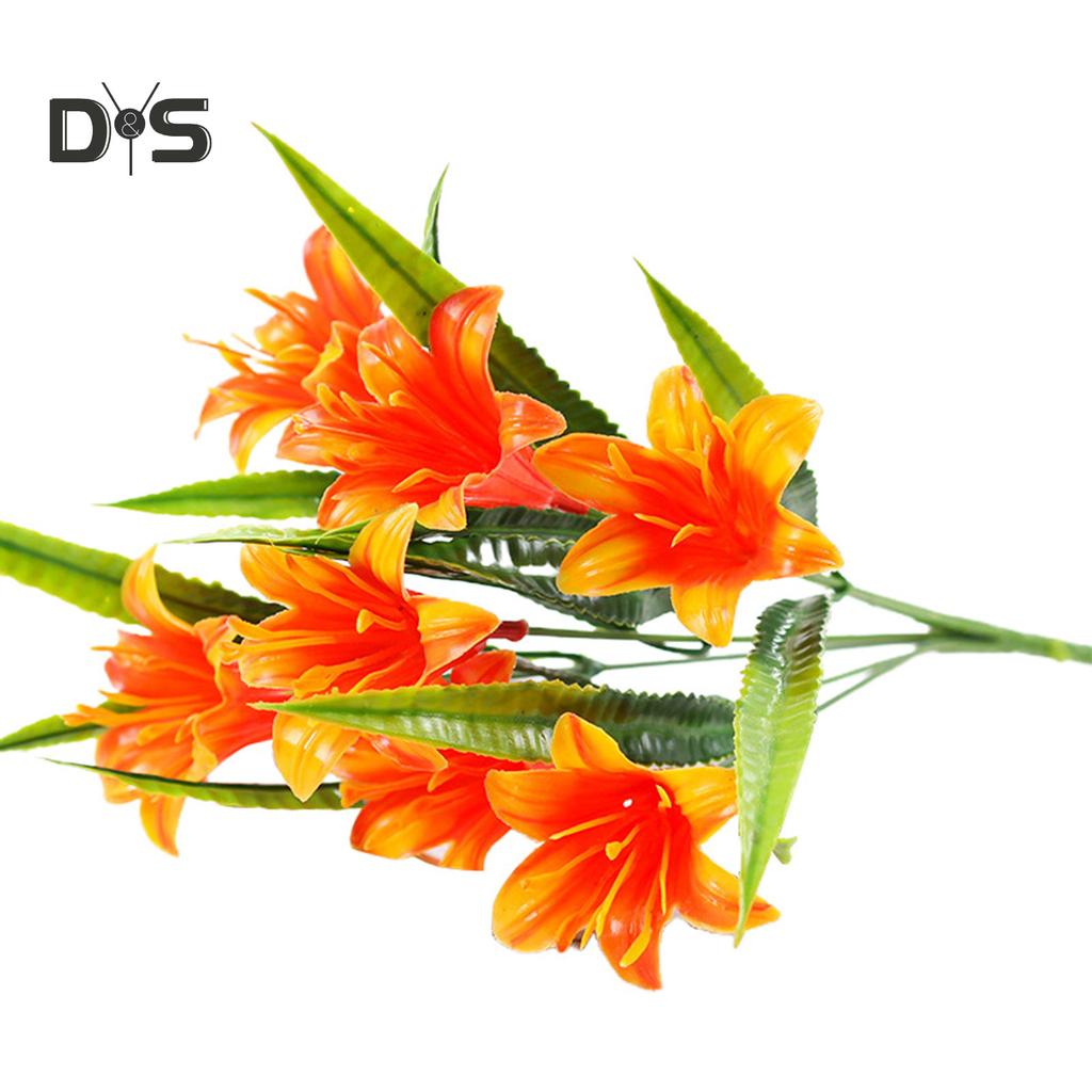 DYS Home Decor Potted Plant Artificial Plastic Simulation Flowers Photo Props Home Decor