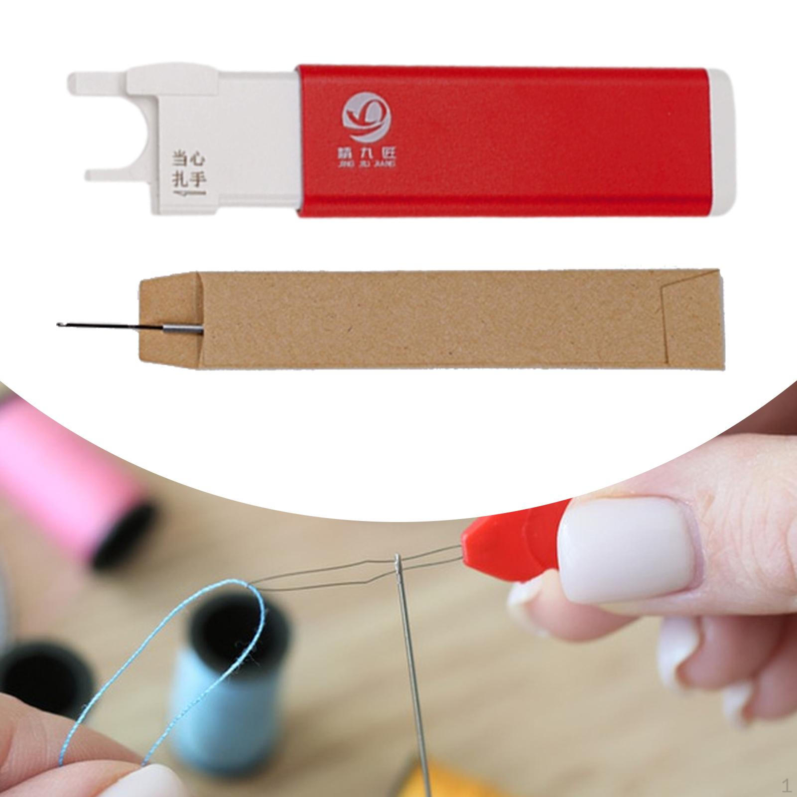 

Швейный нитевдеватель автоматический вспомогательный инструмент легкий для вышивки крестом красный