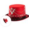 Steampunk Top Hat With Lace Trim And Industrial Metal Gears Handmade Fantasy Cosplay Hat For Halloween Costume Parties