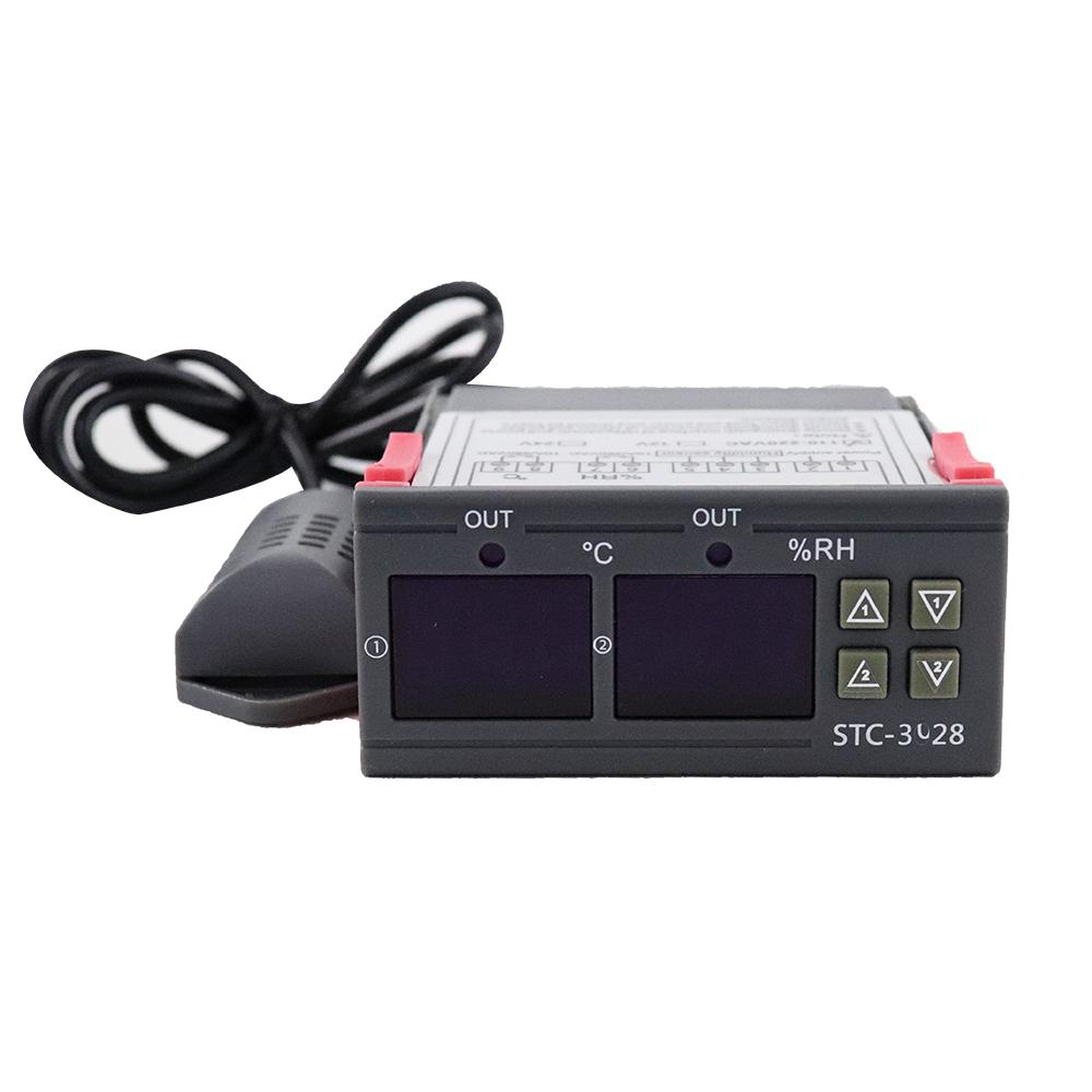 STC-1000 STC-3028 12V 24V 220V Digital Thermostat Thermometer Hygrometer Temperature Humidity Controller Regulator 2
