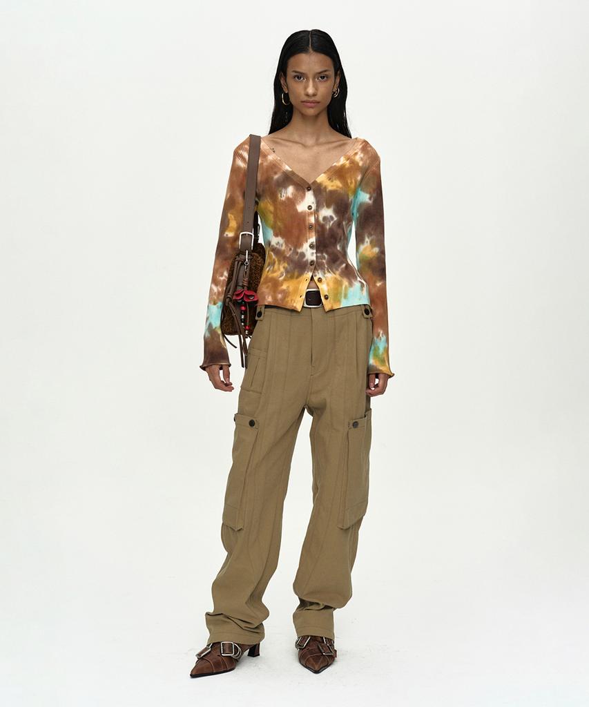 ADSB ANDERSSON BELL Utility Cargo Pants Apa894W(Beige)