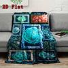 Microbial Artistry 2D Flat Pattern Flannel Blanket, High Quality All Seasons, Home Decor, Warmth and Comfort, Perfect for Christmas Gifts.