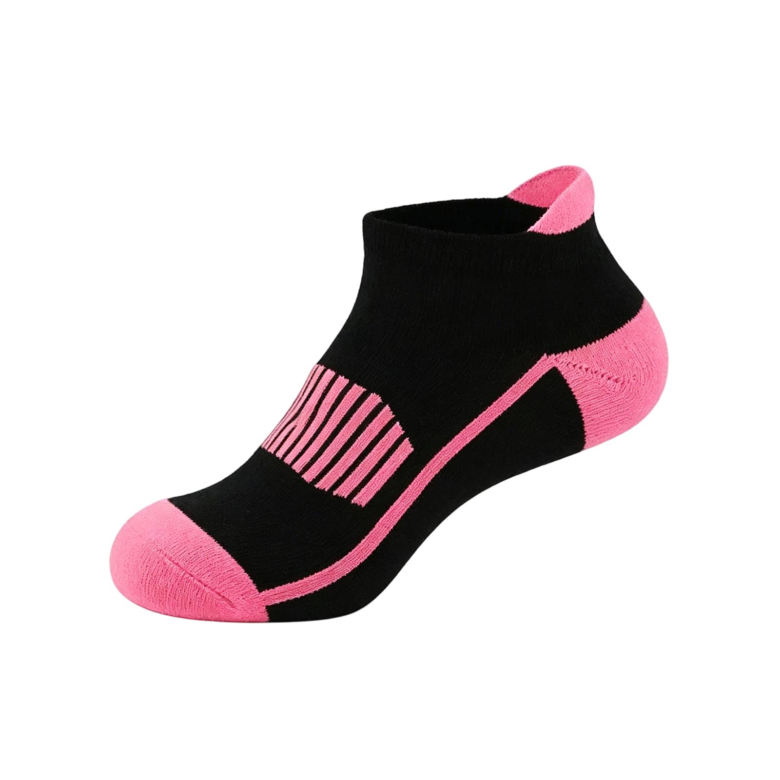 

Unisex Lightweight Breathable Athletic Socks Sweat Absorption Low Cut Sports Socks for Running Cycling Gym Training One Size рожевий