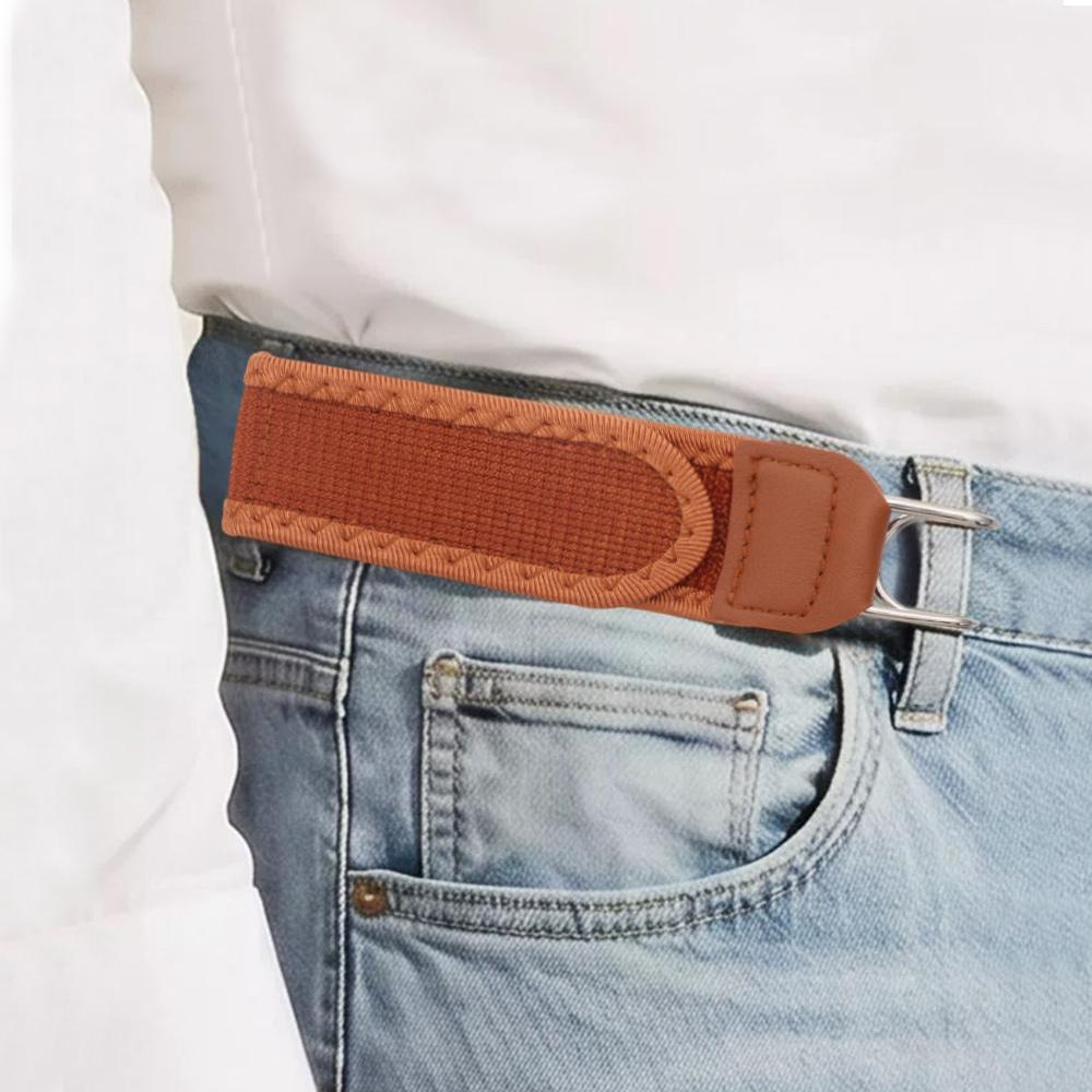 Adjustable Buckleless Belt Hook Waist Buckle Elastic Belt Gifts Elastic Waist Belt
