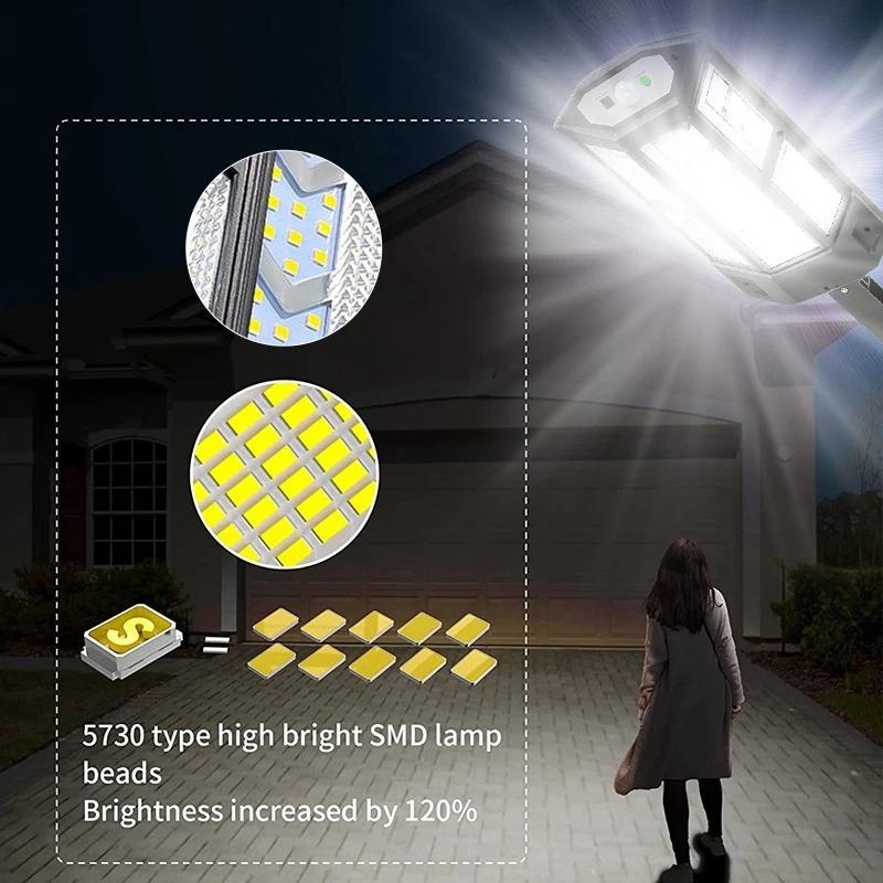 Powerful Solar LED Street Lights 3 Modes With Motion Sensor Super Bright COB Wall Lamp Outdoor Garden Yard Solar Power Light