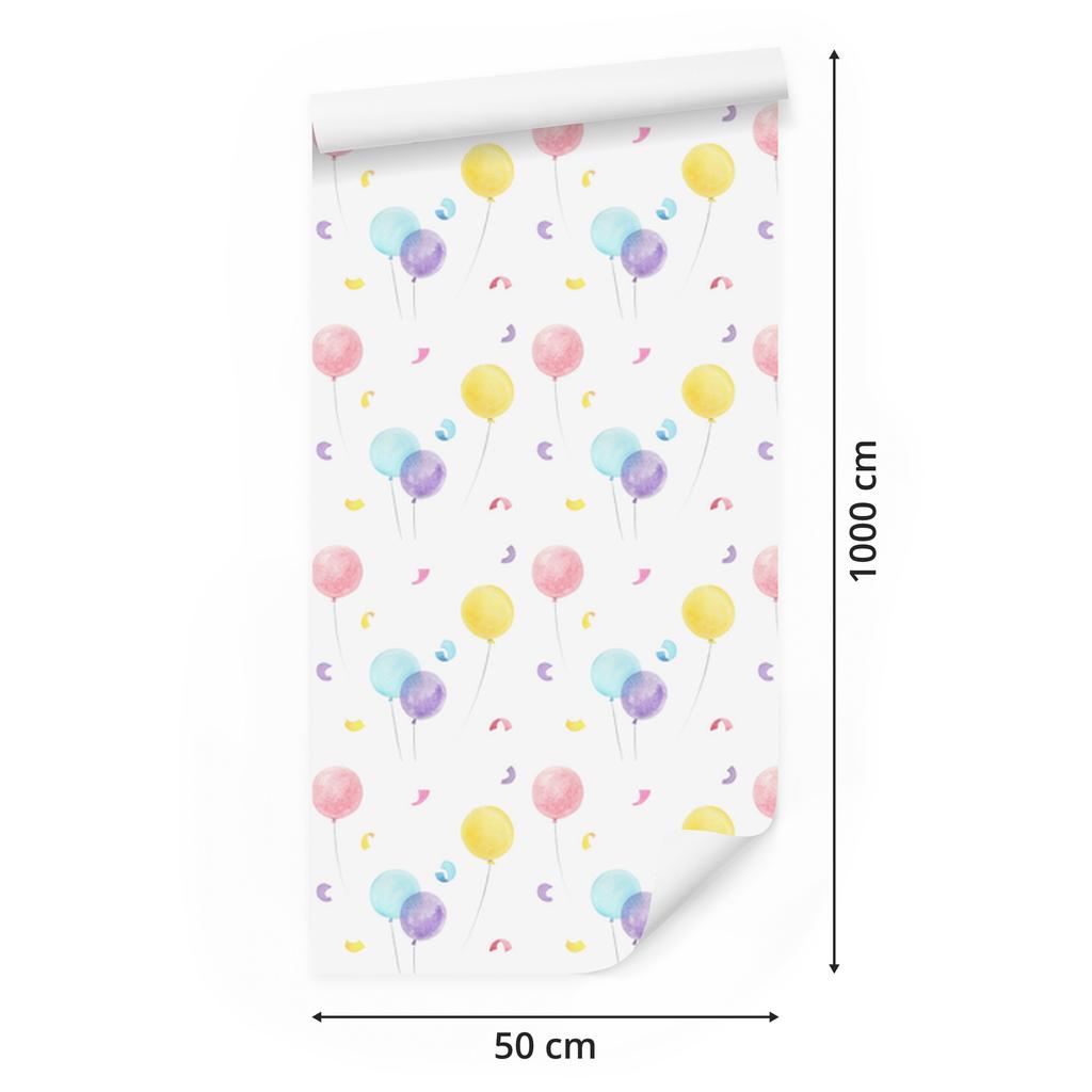 Colorful Balloons Wallpaper for Living Room and Bedroom 50x1000