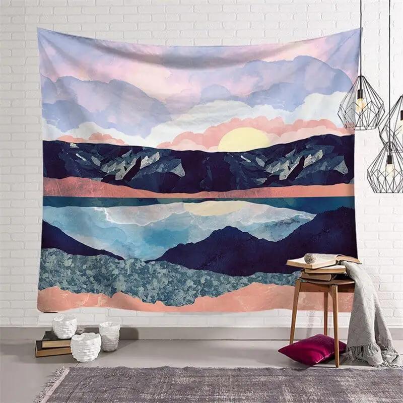 VIKAMA Interstellar Walk Tapestry Dreamy CosmicStyle Decorative Backdrop For Bedroom Headboards Room Decoration