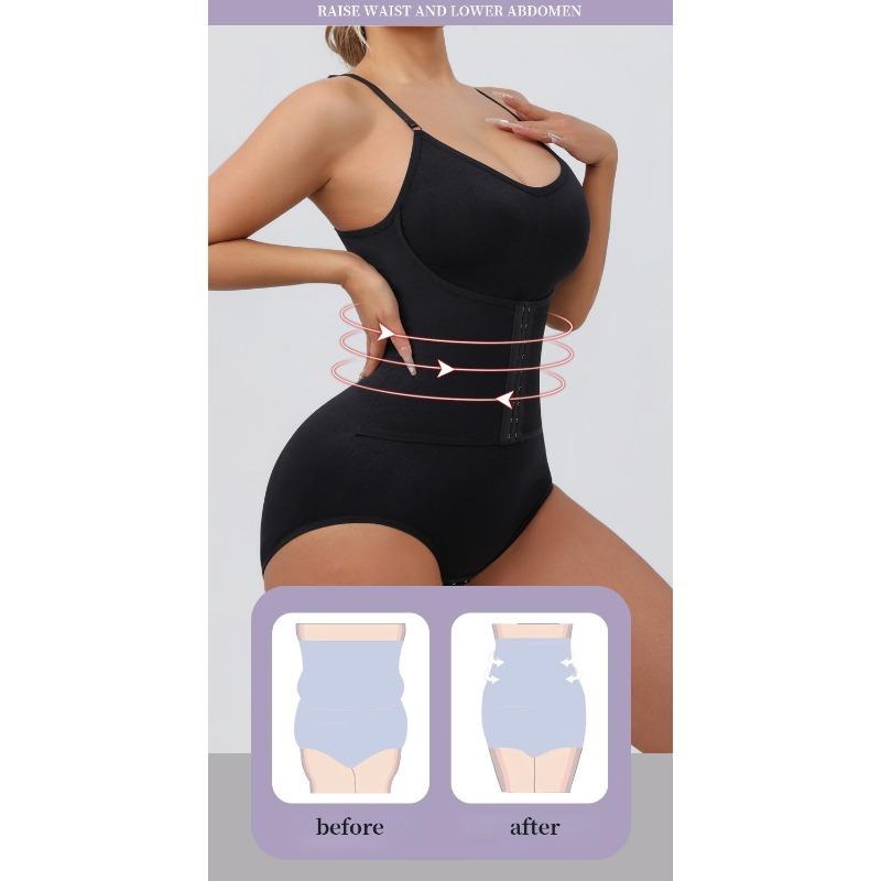 Double-button, Waist-cinching, Strapless Shapewear Bodysuit; Bust-lifting, Waist-cinching, Butt-lifting Shapewear; Form-fitting Strapless Lingerie