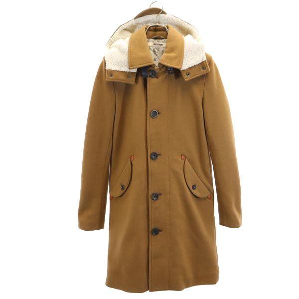 

FACTOTUM Сделано в Японии Пальто из смесовой шерсти 46 Бежевый Мужское Б/У