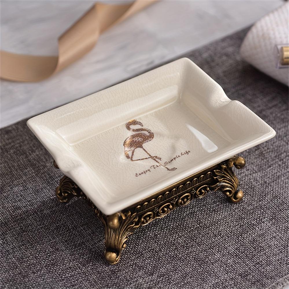 Vintage Ceramic Soap Dish for Cross-Border Export, European-Style Personalized Soap Holder for Bathroom & Laundry Room
