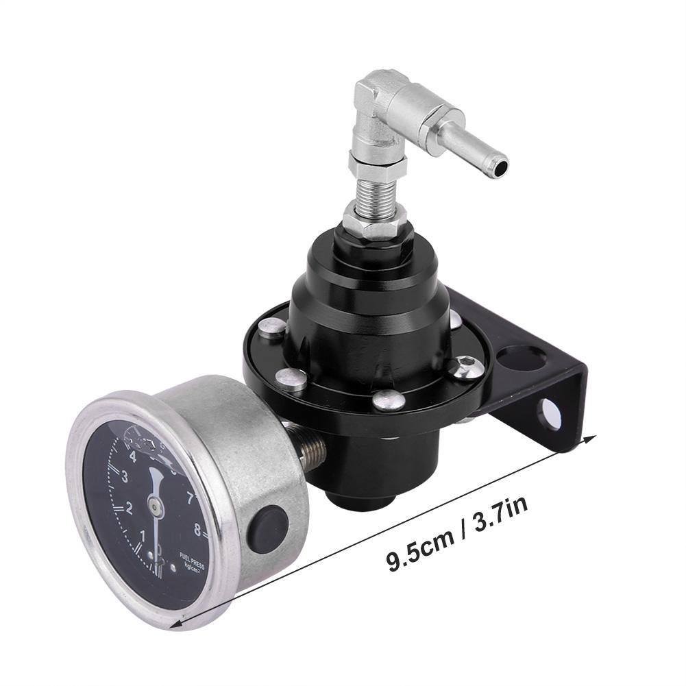  Aluminum Car 160psi Adjustable 1: 1 Fuel Pressure Regulator Oil Gauge Kit