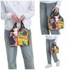 Cute Cow Fence Flower Pattern Insulated Lunch Bag for Kids School Cooler Thermal Food Box Tote Portable Lunch Boxes Container