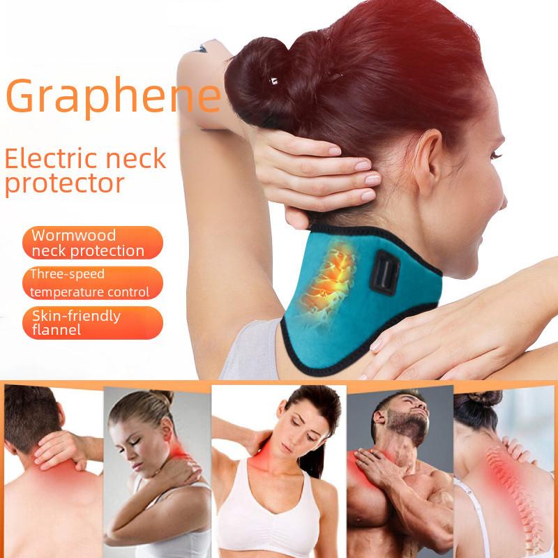 Cozy Graphene Electric Neck Heating Pillow With Usb Connection For Soothing Relief
