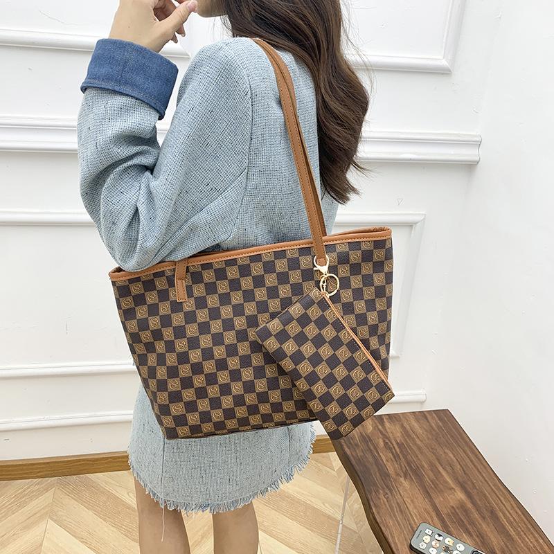 Women's Bag New Fashion Simple Mother Child Printed Tote Bag Women's Bag One Shoulder Handbag