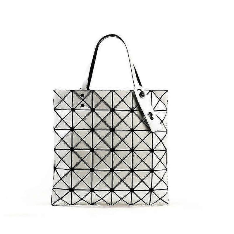 Women Japanese Issey Miyake Geometry Tote Bags Lingge Bag Travel Handbags