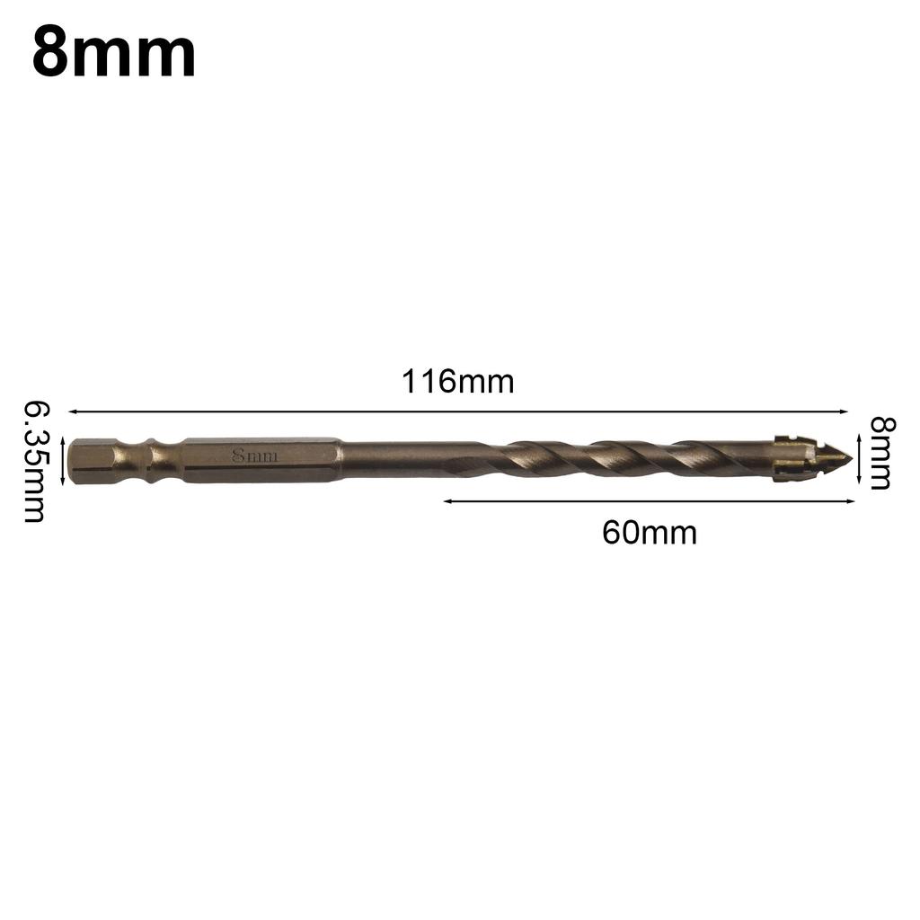 Multi Purpose Eccentric Drill Bit with Enhanced Cutting Edges Suitable for Various Materials Including Granite