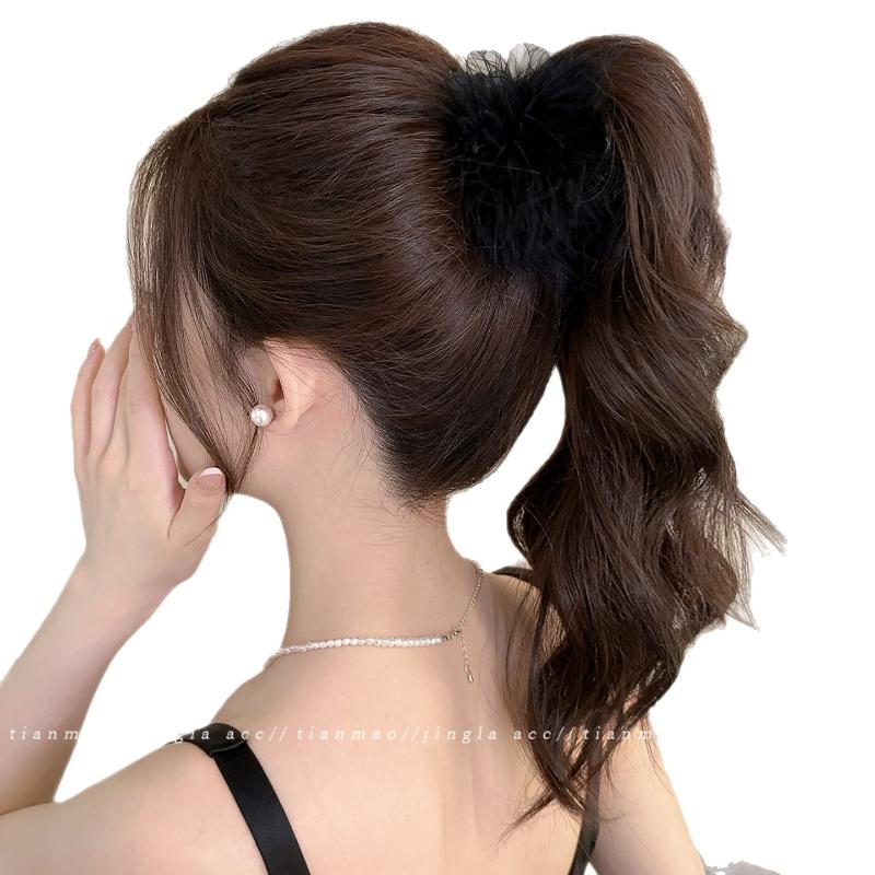 Elegant Feather Large Hair Claw For Women Girls  Hair Clips Versatile Shark Clip Exquisite Hair Accessories Gifts