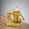 Creative Automatic Teapot Tea Infuser Magnetic Water Diversion Heat-resistant Kungfu Tea Drinking Chinese Glass Tea Set